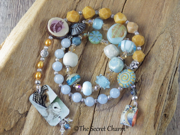 Owl Goddess Athena / Minerva Pagan Prayer Beads
