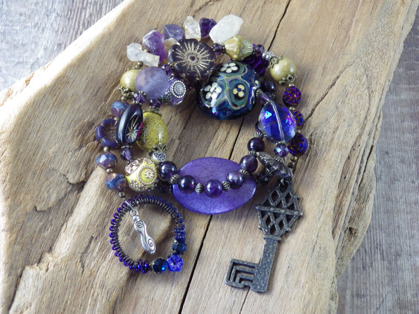 Goddess Hekate Meditation Beads OOAK