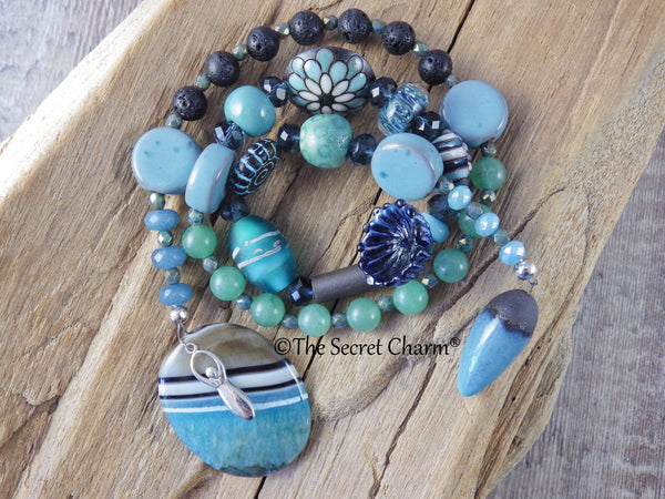 Goddess Morgan Le Fay Sterling Silver Prayer Beads OOAK