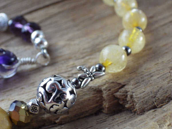 Norse Goddess Freya Pagan Prayer Beads, Wiccan Rosary Mala Beads, Worry Beads, Witches Ladder Meditation Beads, Pagan Spiritual Gift