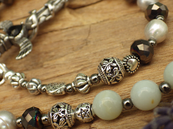 Dark Goddess Lilith Pagan Prayer Beads