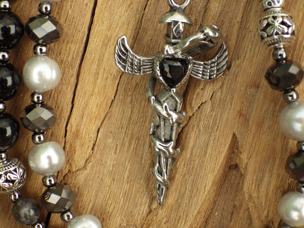 Dark Goddess Lilith Pagan Prayer Beads