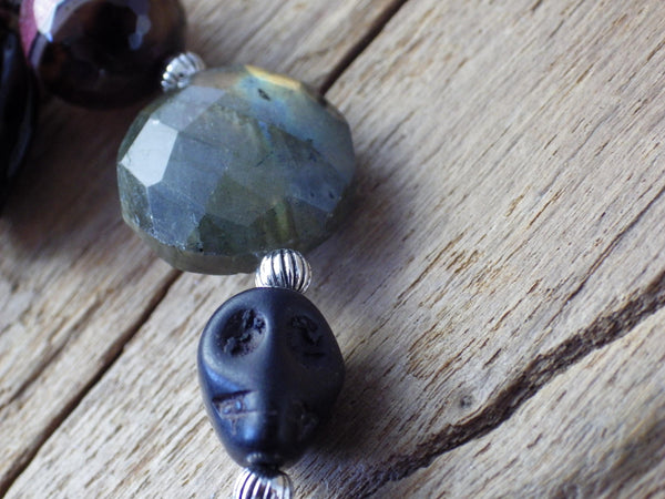 Crow Goddess Morrigan Pocket Prayer Beads