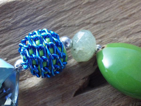 Norse Goddess Freya Pagan Rosary, Handmade Wiccan Prayer Beads, Witches' Ladder, Altar Beads, Unique Gift OOAK, Prayer Mala Meditation Beads