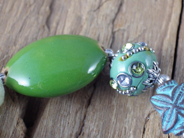 Norse Goddess Freya Pagan Rosary, Handmade Wiccan Prayer Beads, Witches' Ladder, Altar Beads, Unique Gift OOAK, Prayer Mala Meditation Beads