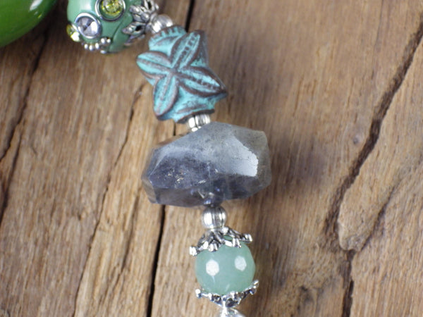 Norse Goddess Freya Pagan Rosary, Handmade Wiccan Prayer Beads, Witches' Ladder, Altar Beads, Unique Gift OOAK, Prayer Mala Meditation Beads