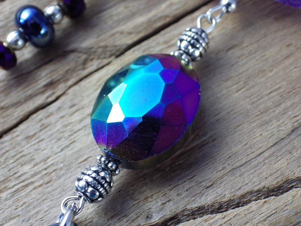 Divination Pendulum For Witch, Crazy Lace Agate Gemstone Scrying Pendant, Handmade Wiccan Dowsing Tools, Pagan Witchy Gift, UK Shop Seller