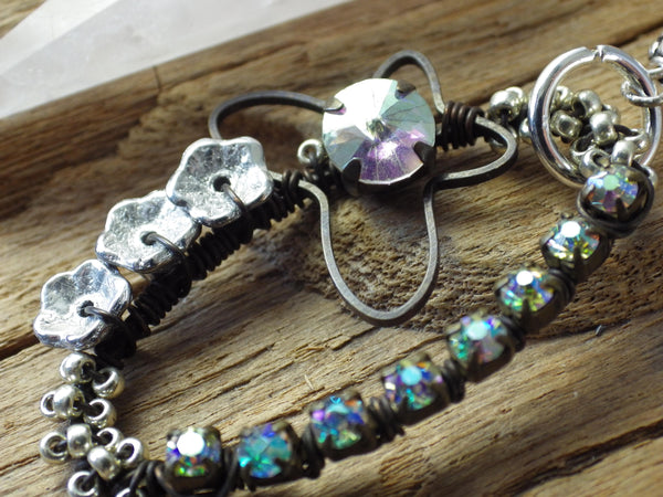 Divination Pendulum, Rose Quartz Scrying Pendant, One Of A Kind Handmade Pagan Dowsing Tool, Wiccan Witchcore Witchy Gift, UK Seller Shop