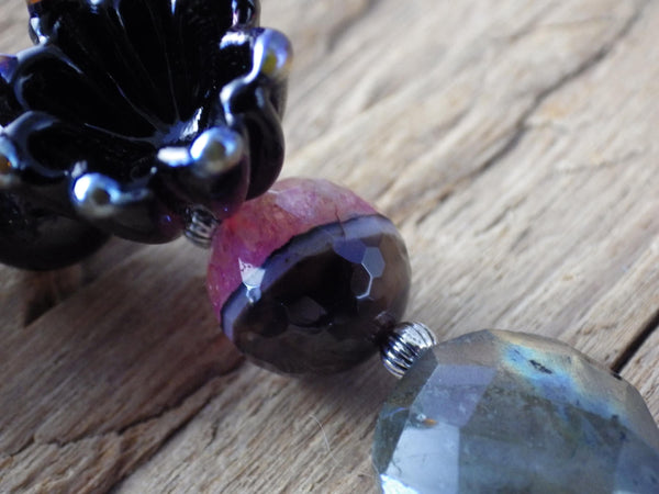 Crow Goddess Morrigan Pocket Prayer Beads