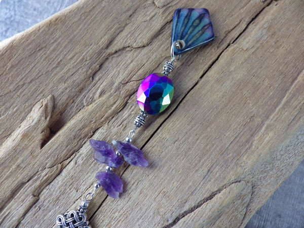 Divination Pendulum For Witch, Crazy Lace Agate Gemstone Scrying Pendant, Handmade Wiccan Dowsing Tools, Pagan Witchy Gift, UK Shop Seller