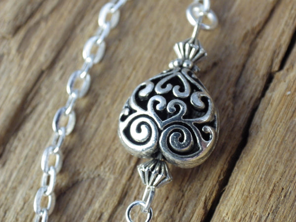 Divination Pendulum, Rose Quartz Scrying Pendant, One Of A Kind Handmade Pagan Dowsing Tool, Wiccan Witchcore Witchy Gift, UK Seller Shop