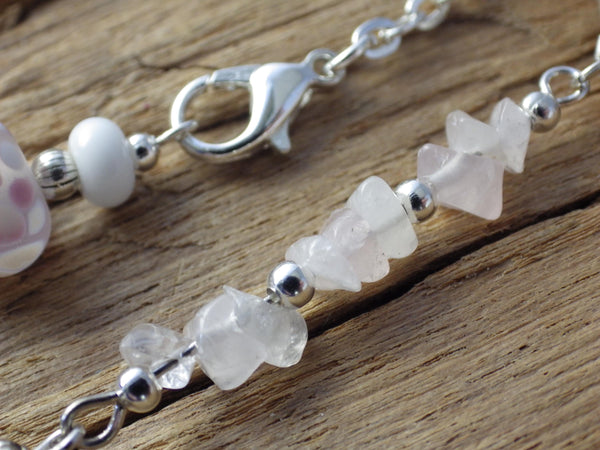 Divination Pendulum, Rose Quartz Scrying Pendant, One Of A Kind Handmade Pagan Dowsing Tool, Wiccan Witchcore Witchy Gift, UK Seller Shop