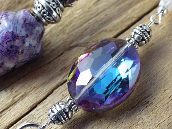 Handmade Scrying Pendulum, Witches Dowsing Tool Jasper Gemstone Divination Pendant, One Of A Kind Pagan Wiccan Gift Witchcore Witchy UK Shop