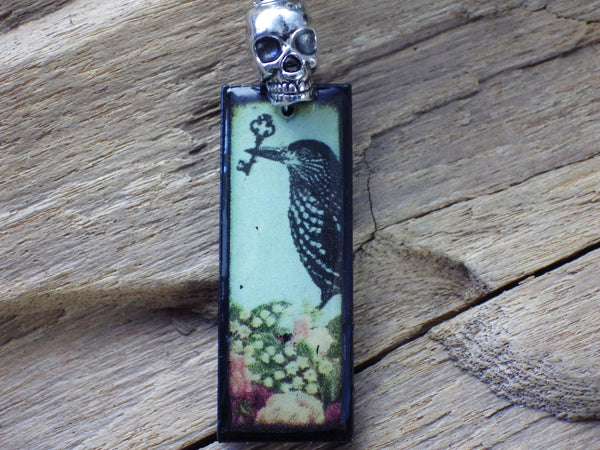 Goddess Morrigan Pagan Prayer Beads, Raven Crow Witch's Ladder 'The Guardian', Wiccan Rosary, Protection Mala Beads, Meditation Beads, UK