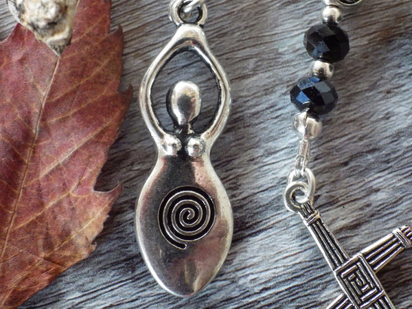 Celtic Fire Goddess Brighid Pagan Prayer Beads