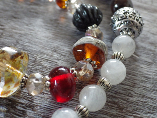 Celtic Fire Goddess Brighid Pagan Prayer Beads