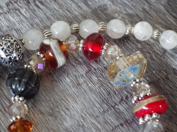 Celtic Fire Goddess Brighid Pagan Prayer Beads