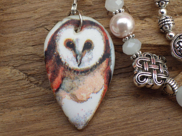 Owl Goddess Minerva / Athena Prayer Beads