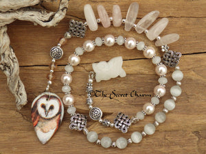 Owl Goddess Minerva / Athena Prayer Beads