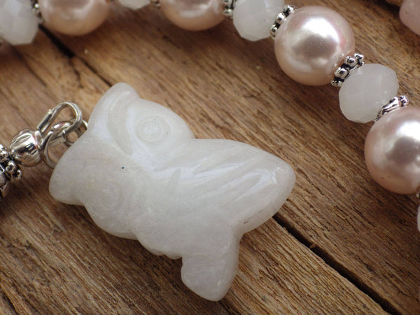 Owl Goddess Minerva / Athena Prayer Beads
