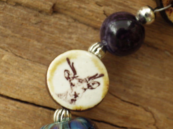 Goddess Of The Hunt Pagan Prayer Beads OOAK