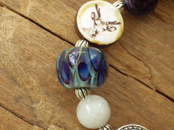 Goddess Of The Hunt Pagan Prayer Beads OOAK