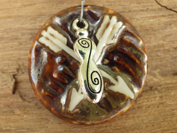 Goddess Of The Hunt Pagan Prayer Beads OOAK