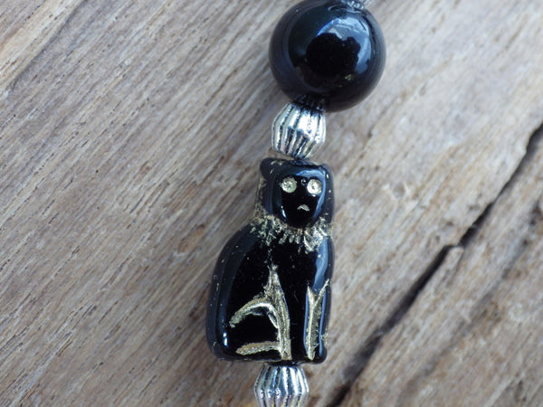 Witches' Familiar Bast Pocket Prayer Beads