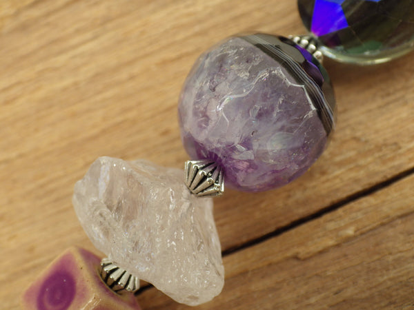 Goddess Hekate Pocket Pagan Prayer Beads OOAK