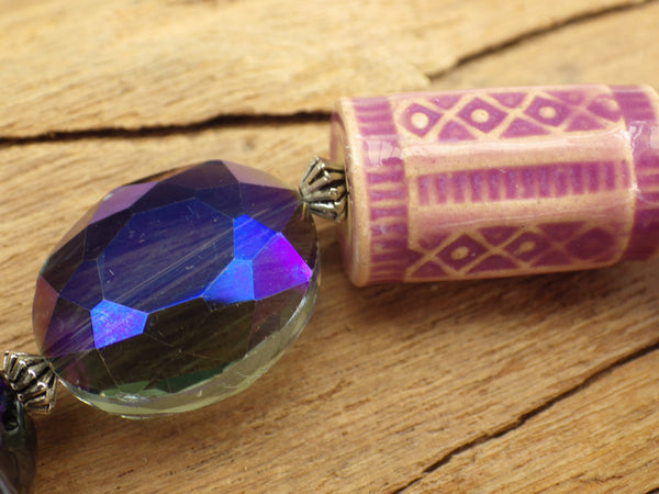 Goddess Hekate Pocket Pagan Prayer Beads OOAK