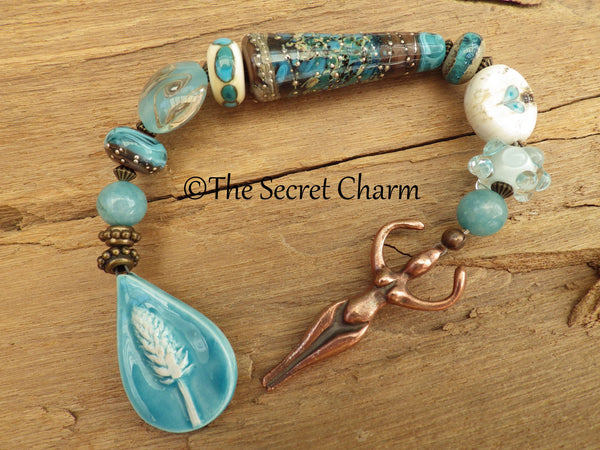 Lammas Harvest Pocket Prayer Beads OOAK