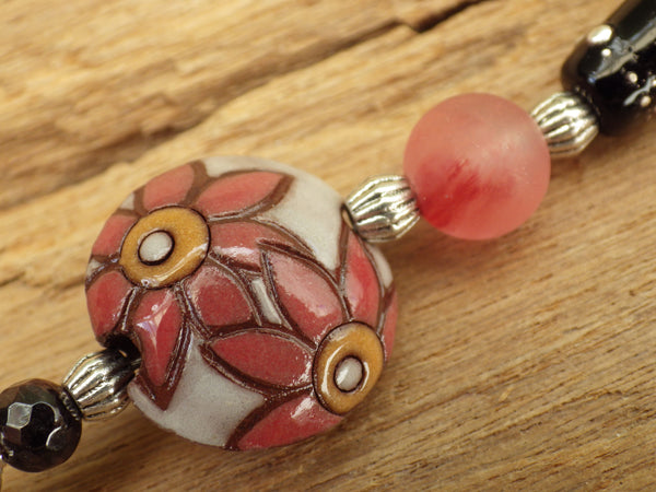 Lilith Garnet Pocket Prayer Beads OOAK