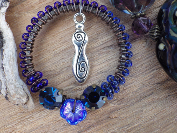 Goddess Hekate Meditation Beads OOAK