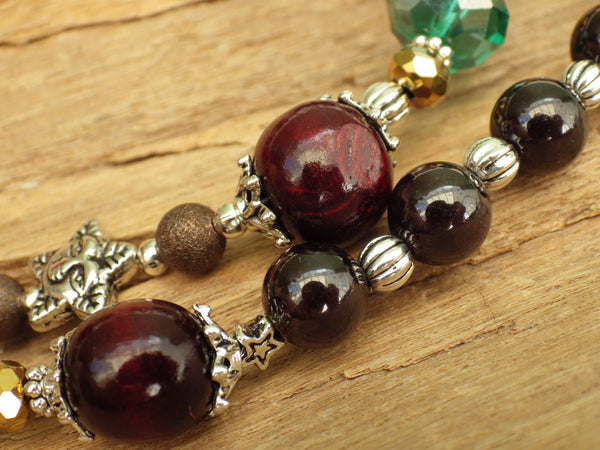 Yule Winter Solstice Pagan Prayer Beads