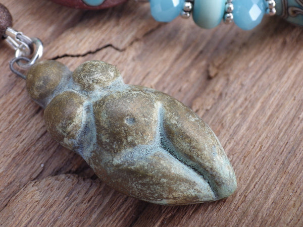 Triple Moon Goddess Pagan Prayer Beads