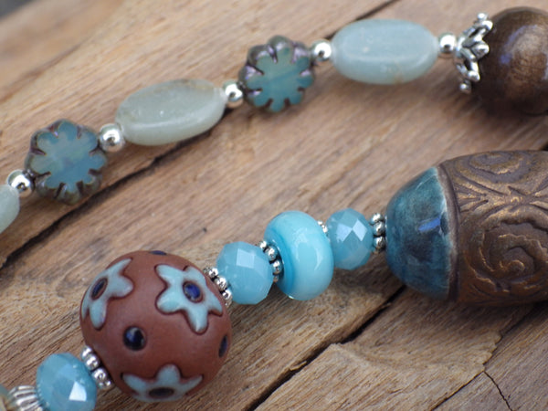 Triple Moon Goddess Pagan Prayer Beads