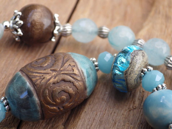 Triple Moon Goddess Pagan Prayer Beads