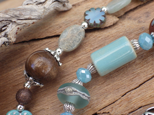 Triple Moon Goddess Pagan Prayer Beads