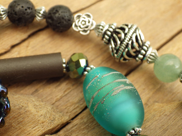 Morgan Le Fay Sea Siren Prayer Beads OOAK