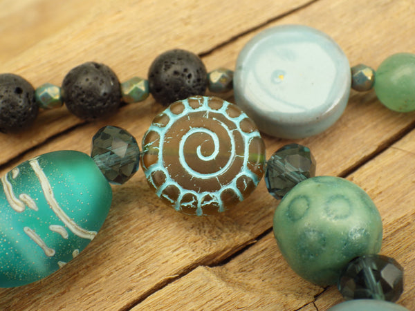 Goddess Morgan Le Fay Sterling Silver Prayer Beads OOAK