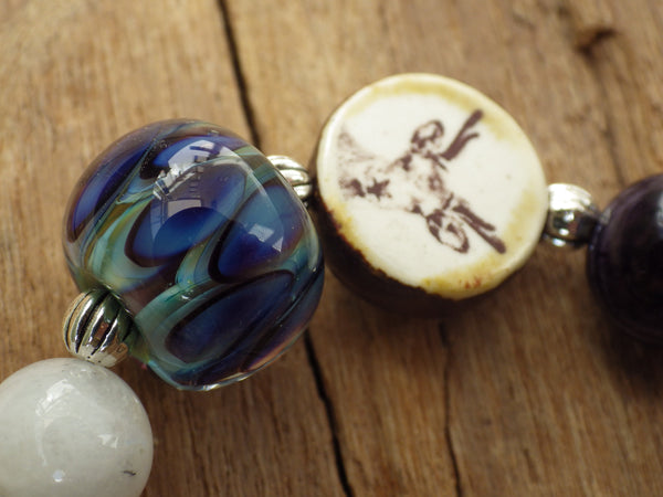 Goddess Of The Hunt Pagan Prayer Beads OOAK