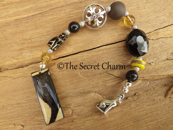 Witches' Familiar Bast Pocket Prayer Beads