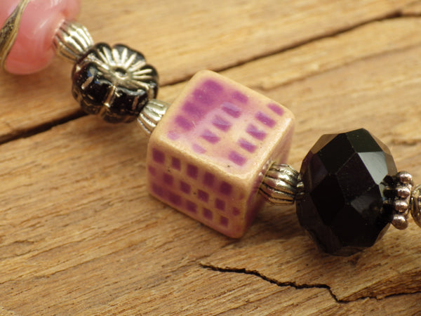 Moon Phase Luna Moth Pocket Prayer Beads