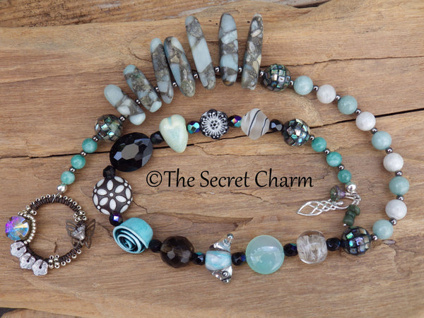 Norse Goddess Freya Sterling Silver Prayer Beads OOAK