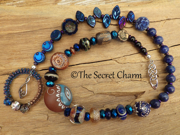 Danu Earth Mother Sterling Silver Pagan Prayer Beads OOAK