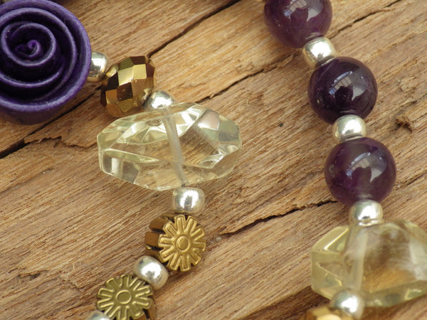 Eqyptian Goddess Isis Sterling Pagan Prayer Beads OOAK