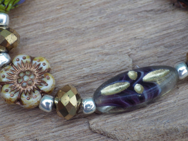 Eqyptian Goddess Isis Sterling Pagan Prayer Beads OOAK