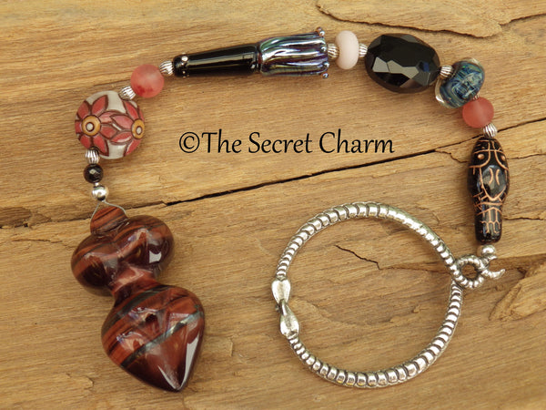 Lilith Garnet Pocket Prayer Beads OOAK