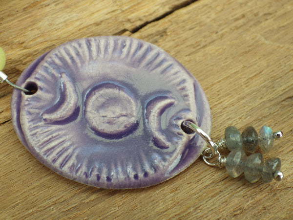 Triple Moon Goddess Hecate Pocket Prayer Beads