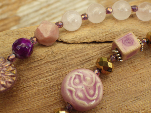 Celtic Goddess Arianrhod Sterling Silver Meditation Beads OOAK